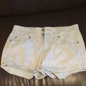Jean shorts. Size 10. High waisted shorty.